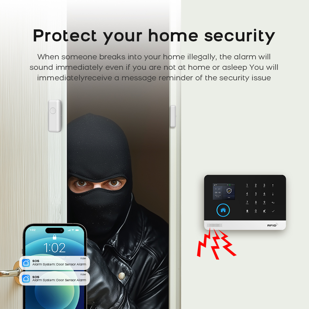 4G GSM Wifi Wireless Home Alar - Home Security Front Door Camera 评论和价格