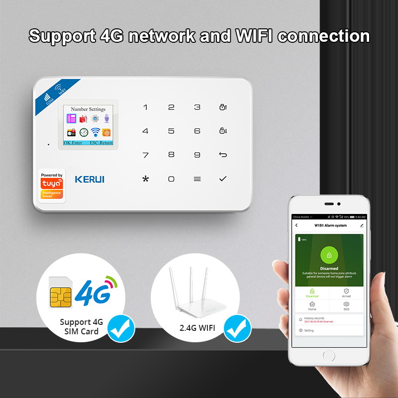 KERUI Security Alarm System Ki - Sim Gsm Alarm 评论和价格
