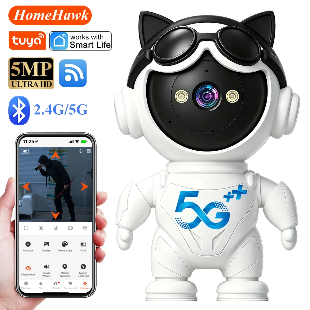 Tuya Smart Wireless IP Camera  - Home Security Robot 评论和价格